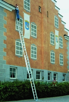 Aluminijaste vlečne prislonske lestve - 2 in 3 delne